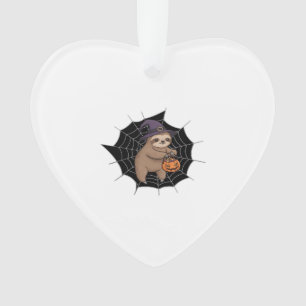 Spooky Sloth Halloween Fun - Cute Trick-or-Treat A Ornament