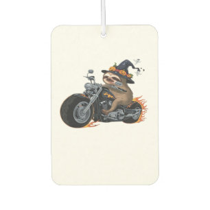 Spooky Sloth Motorcycle Ride Halloween Biker Fun C Air Freshener
