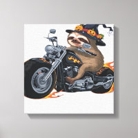 Spooky Sloth Motorcycle Ride Halloween Biker Fun C
