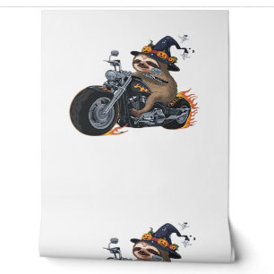 Spooky Sloth Motorcycle Ride Halloween Biker Fun C Wallpaper