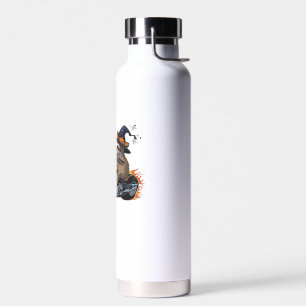 Spooky Sloth Motorcycle Ride Halloween Biker Fun C Water Bottle