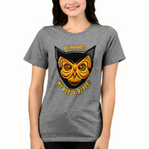 Spooky Snarky Black Cat Butterfly Skull
