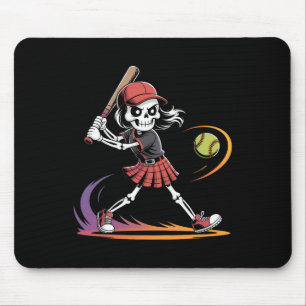 Spooky Softll Skeletons Halloween Costume Spooky W Mouse Pad