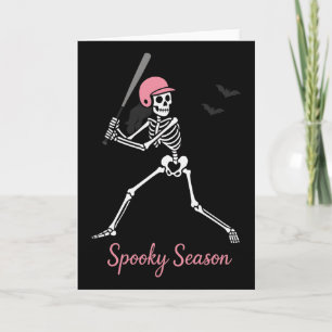 Spooky Softll Skeletons Halloween Costume Vibes Se Card