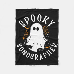 Spooky Sonographer Fleece Blanket