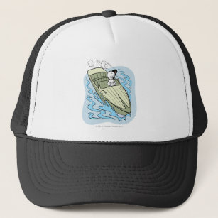 Spooky Speedboat Trucker Hat