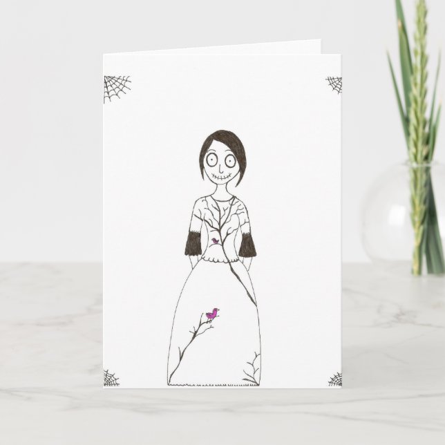 Spooky Spider Girl Card (Front)