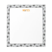 Spooky Spider Halloween Notepad