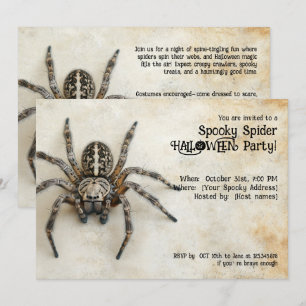 Spooky Spider  HALLOWEEN Party! Invitation