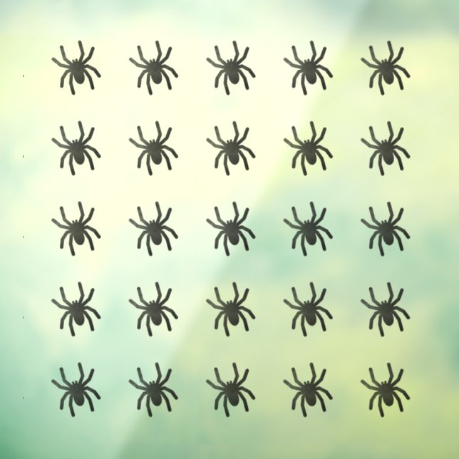 Spooky Spider Window Clings - Medium (Sheet 3)