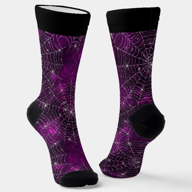 Spooky Spiderweb Socks (Angled)
