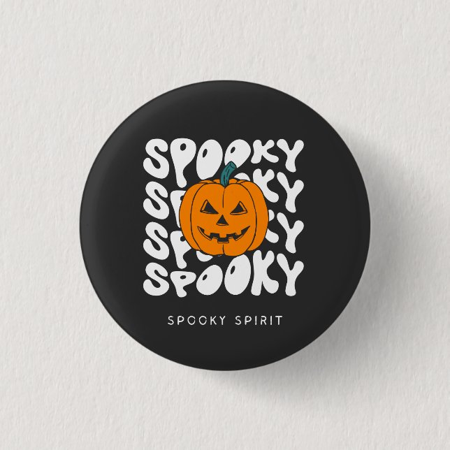 Spooky Spirit 1 Inch Round Button (Front)