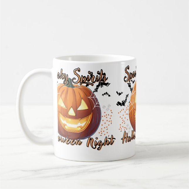 Spooky Spirits, Halloween Night Coffee Mug (Left)