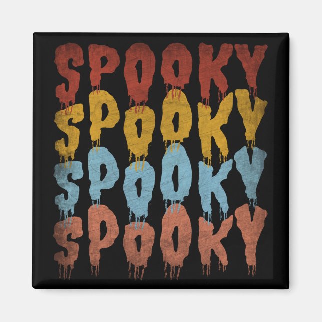 SPOOKY SPOOKY HALLOWEEN MAGNET (Front)