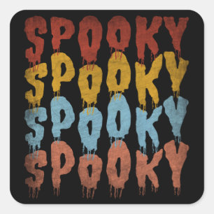 SPOOKY SPOOKY HALLOWEEN SQUARE STICKER