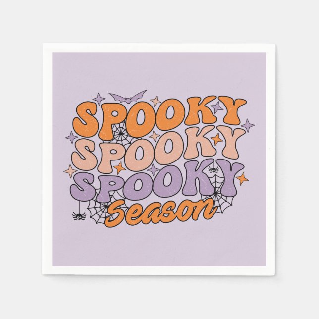 Spooky Spooky Spooky Season Napkin (Front)