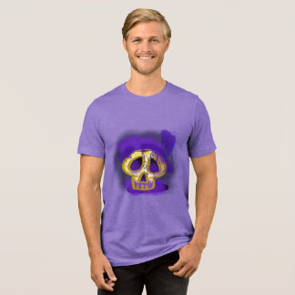 Spooky Spray Paint Skull Graphic Tee