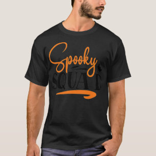 Spooky Squad Cool Halloween arrow joke -  T-Shirt
