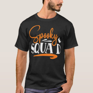 Spooky Squad Cool Halloween Slogan funny animals - T-Shirt