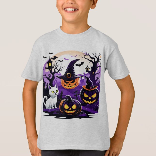 Spooky Squad: Halloween Night T-Shirt (Front)