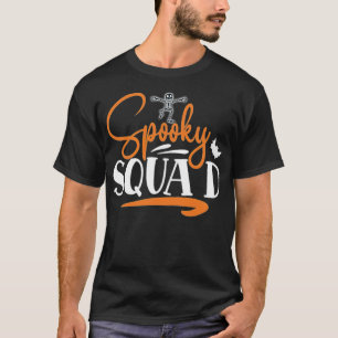 Spooky Squad Halloween Party Skeleton Bat squad an T-Shirt