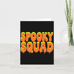Spooky Squad Matching Family Halloween Costume Card