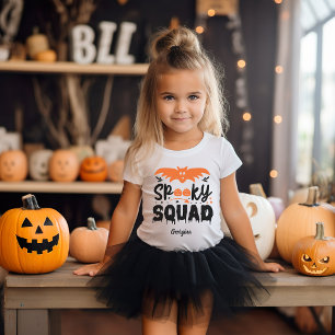 Spooky squad personalized Halloween season kids T-Shirt