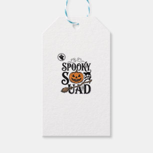 Spooky Squad Shirt Vintage Halloween Group Design_ Gift Tags