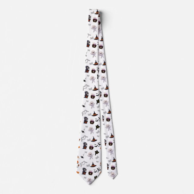 “Spooky Statement Halloween Tie (Front)