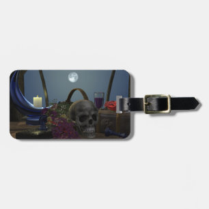 Spooky Still Life in Moonlight Luggage Tag