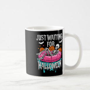 Spooky Summer Skeleton Just Waiting For Halloween Coffee Mug