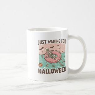 Spooky Summer Skeleton Just Waiting For Halloween Coffee Mug