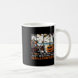 Spooky Summer Skeleton Just Waiting For Halloween Coffee Mug