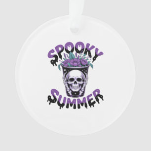 Spooky Summer Skeletonsummerween Ornament