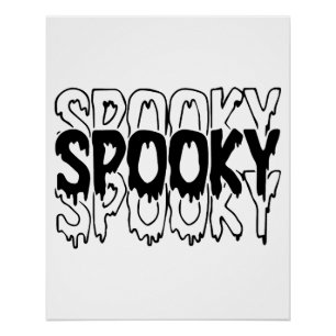 Spooky Sweatshirt  Halloween Spooky Vibes T-Shirt Poster