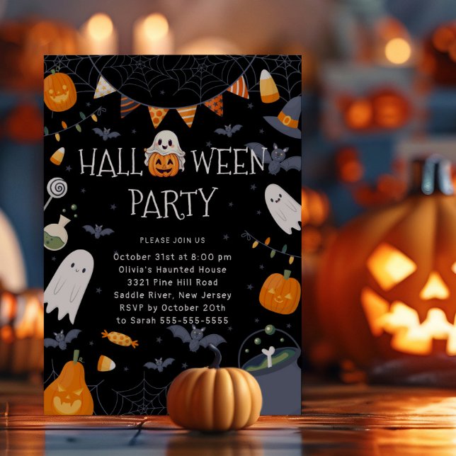 Spooky Sweet Halloween Party Invitation (Creator Uploaded)