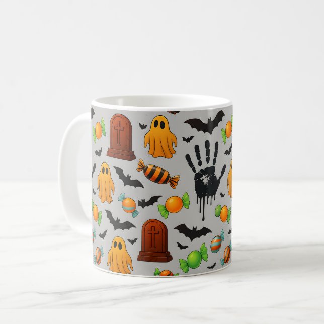 Spooky Sweets and Shadows Coffee Mug (Front Left)