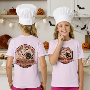 Spooky Sweets Club Vintage Ghost Cat Halloween T-Shirt