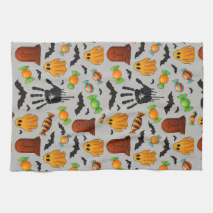 Spooky Sweets & Shadows Kitchen Towel