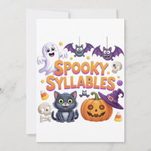 Spooky Syllables Invitation