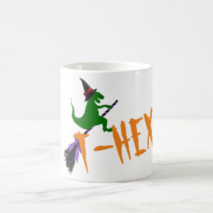 Spooky T-hex T-rex witch funny halloween Coffee Mug