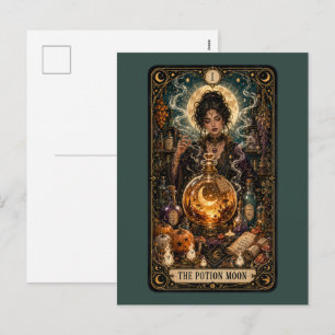 Spooky Tarot Holiday Postcard