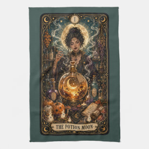 Spooky Tarot Kitchen Towel