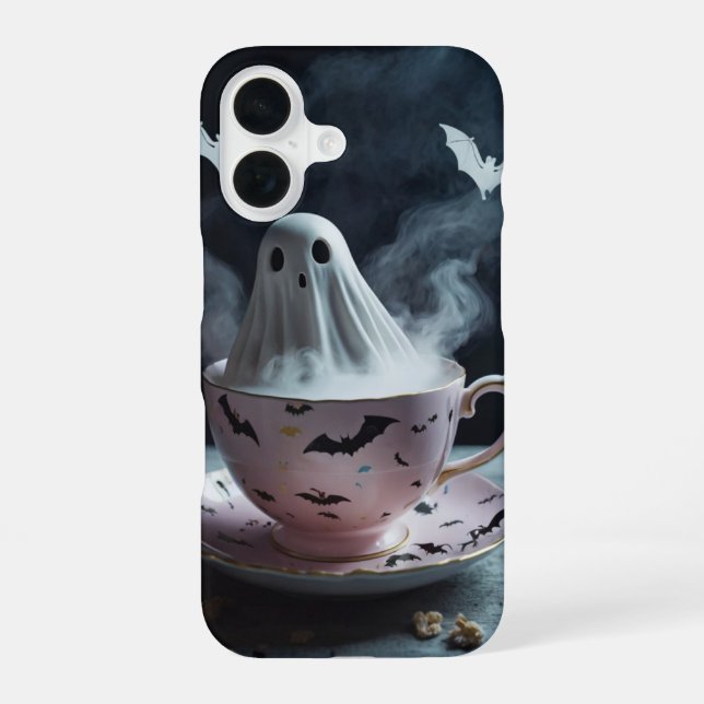 Spooky Tea iPhone 16 Case (Back)