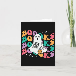 Spooky Teacher Halloween Costume For Book Lovers Card