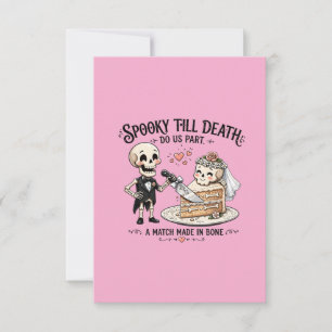 Spooky Till Death Do Us Part Wedding Invitation