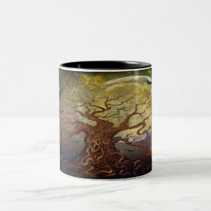 Spooky Tree Two-Tone Coffee Mug