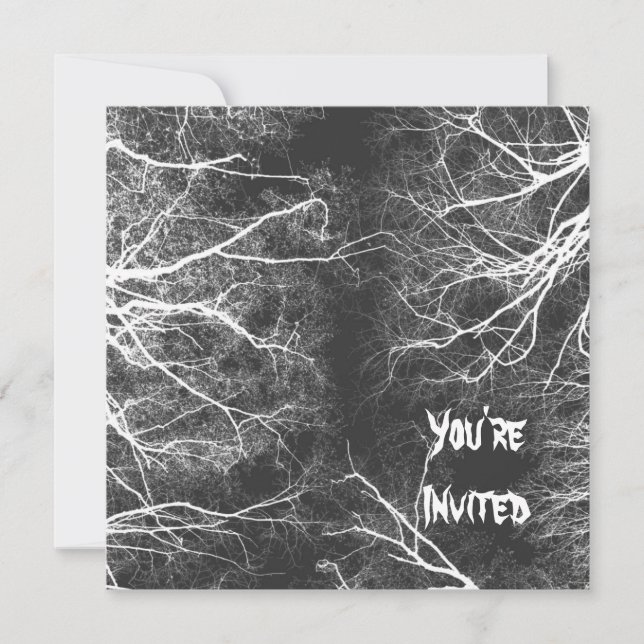 Spooky Trees Invitation (Front)