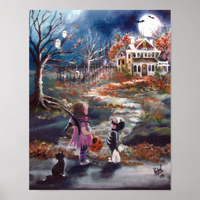 Spooky Trick or Treat Poster (Front)