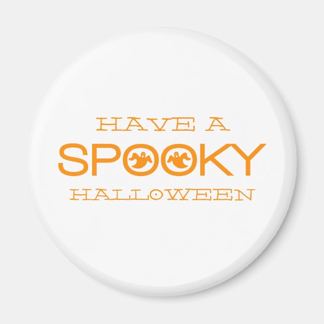 Spooky Typography Halloween Magnet (Front)